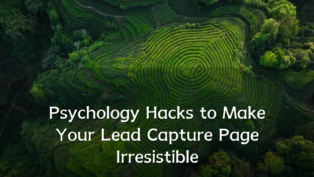 Psychology Hacks to Make Your Lead Capture Page Irresistible