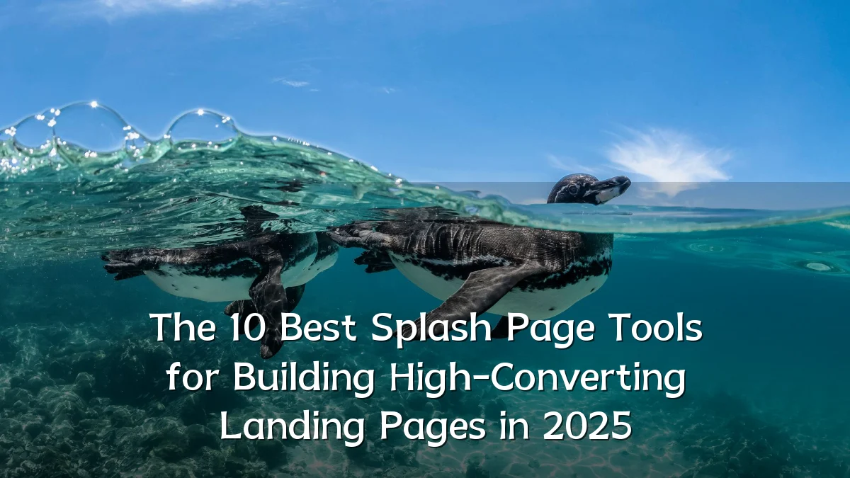 The 10 Best Splash Page Tools for Building High-Converting Landing Pages in 2025