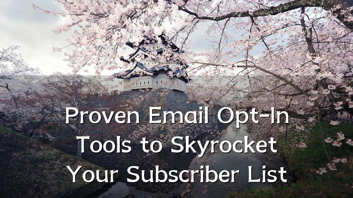 Proven Email Opt-In Tools to Skyrocket Your Subscriber List
