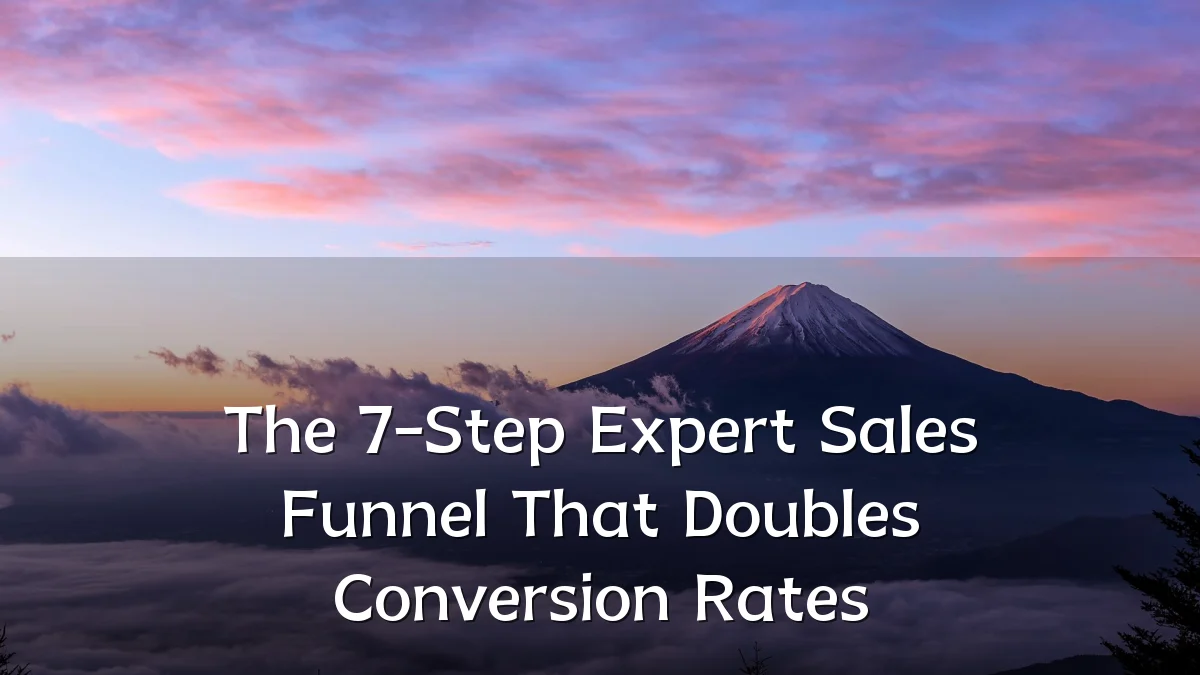 The 7-Step Expert Sales Funnel That Doubles Conversion Rates